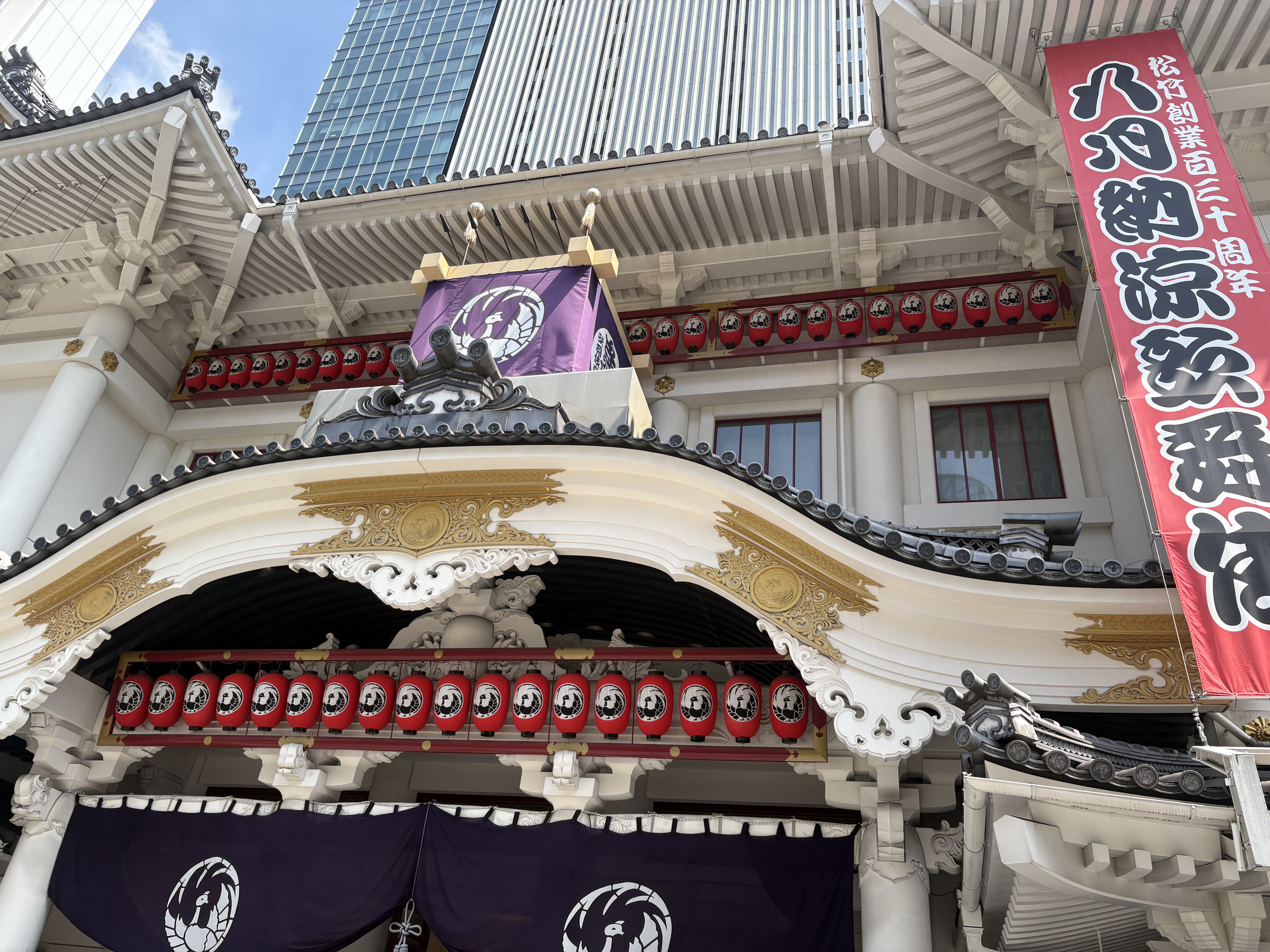 東京旅行 その1｜歌舞伎座の外観と、イヤホンの解説、お土産